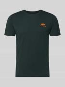 Alpha Industries T-Shirt mit Label-Details Modell 'BASIC' in Petrol, G...