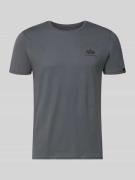 Alpha Industries T-Shirt mit Label-Details Modell 'BASIC' in Anthrazit...