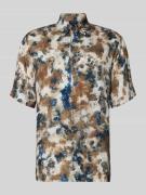 ARMANI EXCHANGE Boxy Fit Freizeithemd aus Viskose im Allover-Look in B...