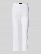 Cambio Leinenhose mit Baumwoll-Anteil in Weiss, Größe 32