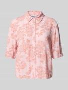 JAKE*S STUDIO WOMAN Regular Fit Hemdbluse aus reiner Viskose in Pink, ...