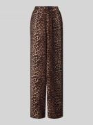 Pieces Weite Hose in Crêpe-Verarbeitung Modell 'TIFFANY' in Mittelbrau...