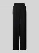 Pieces Weite Hose in Crêpe-Verarbeitung Modell 'TIFFANY' in Black, Grö...