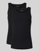 MCNEAL Slim Fit Top mit Rundhalsausschnitt im 2er Pack in Black, Größe...