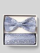 Prince Bowtie Fliege und Einstecktuch im Set aus reiner Seide in Bleu,...