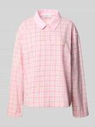 OH APRIL Oversized Poloshirt mit Label-Detail Modell 'Diana' in Hellro...