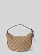 Mango Shoulder Bag mit Allover-Logo-Stitching Modell 'DENIZ' in Mittel...