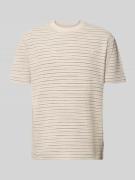 Marc O'Polo Relaxed Fit T-Shirt aus reiner Baumwolle in Beige, Größe L