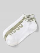 HUGO Sneaker-Socken aus Baumwoll-Mix im 3er-Pack in Khaki, Größe 39-42