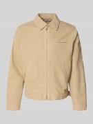 Jack & Jones Jacke mit Zweiwege-Reißverschluss in Beige, Größe L