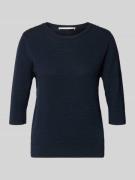 Lanius Strickpullover mit 3/4-Arm in Marine, Größe 34