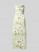 Vila Midikleid im Allover-Look Modell 'RAVENNA' in Schilf, Größe 34