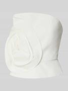 Jake*s Cocktail Slim Fit Top mit floraler Applikation in Ecru, Größe 3...