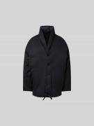 Closed Regular Fit Jacke mit Knopfleiste in Black, Größe M