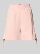 HUGO Regular Fit Sweatshorts mit Baumwoll-Anteil in Rosa, Größe L
