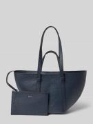 Abro Tote Bag mit Strukturmuster Modell 'Cosmo' in Dunkelblau, Größe 1