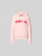 Kenzo Oversized Hoodie aus reiner Baumwolle in Hellrosa, Größe L