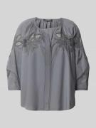 Luisa Cerano Relaxed Fit Bluse mit 3/4-Arm in Graphit, Größe 36