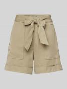 Guess Regular Fit Shorts mit Bindegürtel Modell 'NEW NINA' in Schilf, ...