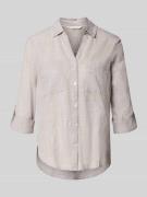 Tom Tailor Regular Fit Hemdbluse aus reiner Baumwolle in Taupe, Größe ...