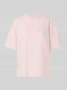 Pegador Oversized Fit T-Shirt mit Label-Stitching Modell 'BRACY' in Ro...