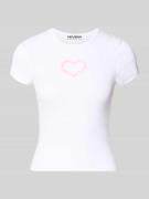 REVIEW T-Shirt mit Rundhalsausschnitt in Weiss, Größe L