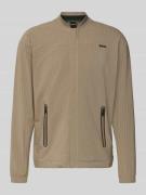 BOSS Green Relaxed Fit Sweatjacke in Waffelstruktur Modell 'TERRACE' i...