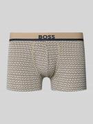 BOSS Regular Fit Trunks aus Baumwoll-Mix Modell 'TRUNK 365' in Beige, ...
