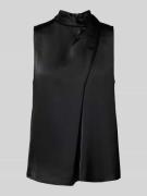 HUGO Regular Fit Blusentop in Wickel-Look Modell 'CHELINA-1' in Black,...