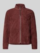 Strellson Regular Fit Lederjacke aus echtem Ziegenvelours Modell 'JIMM...