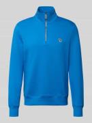 PAUL SMITH Sweatshirt mit Stehkragen und Reißverschluss in Blau, Größe...