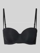 DORINA Regular Fit BH in Balcony-Optik in Black, Größe 75A