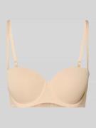 DORINA Regular Fit BH in Balcony-Optik in Beige, Größe 75A