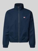 Tommy Jeans Regular Fit Blouson mit Stehkragen in Marine, Größe L
