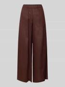 ECOALF Wide Leg Leinenhose mit elastischem Bund Modell 'MOSSI' in Mitt...