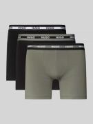 HUGO Slim Fit Trunks aus Baumwoll-Mix im 3er-Pack Modell 'PLANET' in M...