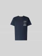 Diesel Regular Fit T-Shirt aus reiner Baumwolle in Dunkelblau, Größe L