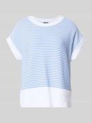 JOOP! T-Shirt aus reiner Baumwolle in Strick-Optik Modell 'Kipe' in Bl...