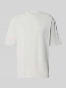 Pegador Oversized T-Shirt mit Logo-Stitching in Hellgrau, Größe L