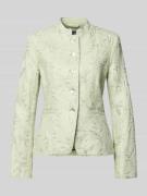 WHITE LABEL Slim Fit Blazer mit Stitchings und Stehkragen in Gruen, Gr...