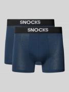 Snocks Trunks mit Logo und elastischem Bund im 2er-Pack in Marine, Grö...