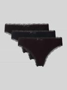 DORINA String aus Baumwoll-Mix im 3er-Pack Modell 'ESSENTIAL' in Black...