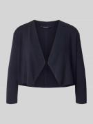 comma Strickjacke in offener Passform mit 3/4-Arm in Marine, Größe L