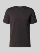 Scotch & Soda T-Shirt mit Label-Stitching und Rundhalsausschnitt in Bl...