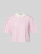 Marc O'Polo Denim Boxy Fit Bluse aus reiner Baumwolle in Pink, Größe L