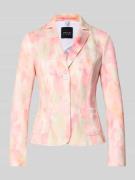 Marc Cain Slim Fit Balzer mit Reverskragen in Pink, Größe 38