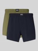 BOSS Regular Fit Boxershorts aus Baumwoll-Mix im 2er-Pack Modell '2P J...