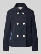 Amber & June Jacke mit Ärmelriegeln in Marine, Größe 36