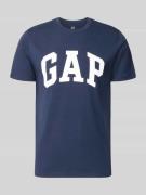 GAP T-Shirt mit Logo und Rundhalsausschnitt in Marine, Größe L