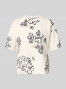 JAKE*S STUDIO WOMAN T-Shirt im Allover-Look mit Rundhalsausschnitt in ...